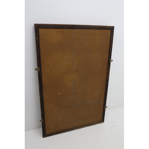 199 - A Large 'Public Bar' Wood Framed Mirror, Approx 45