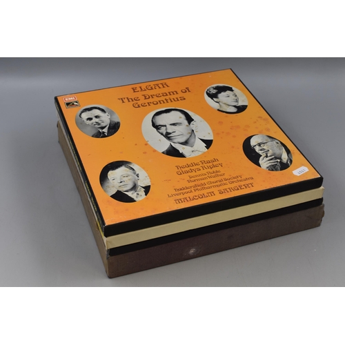 380 - Selection of Four Classical Pre- Owned Vinyl Box Sets To Include, Elgar The Dream of Gerontiuswith H... 