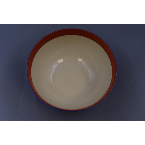 207 - Clarice Cliff for Newport Pottery Bowl in the Liberty Stripe pattern (19cm Dia)