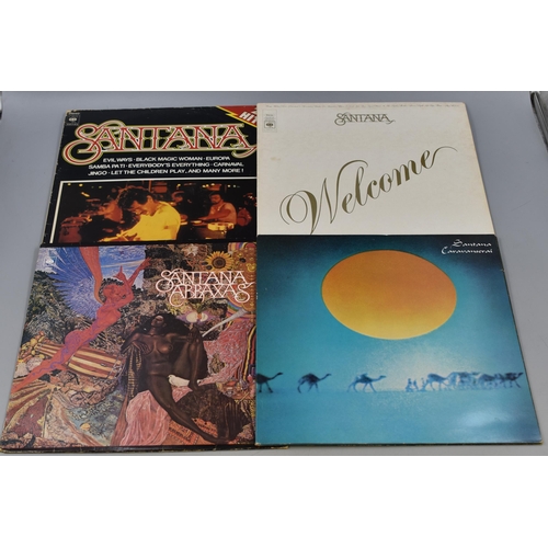 390 - Various Pre-Owned Rock Vinyl LP's to Include Santana, ELP, Grand Funk, Neil Young, Peter Frampton, C... 