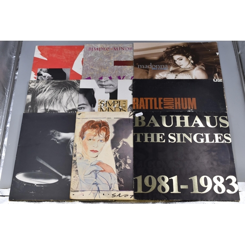 391 - Selection of Pre-Owned 1980's Vinyl LP's to Include Bauhaus ( Extended EP ), David Bowie, U2, Simple... 