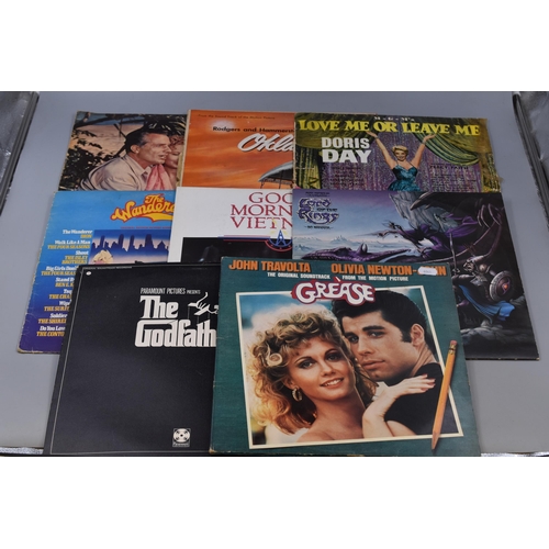 392 - Collection of Various Pre-Owned Vinyl LP's Depicting Movie/TV Theme to Include Grease, The Godfather... 