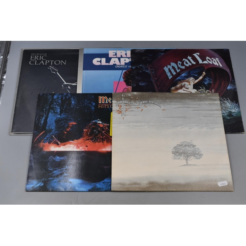 393 - Selection of Pre-Owned Vinyl Rock LP's to Include Genesis, Meatloaf, Eric Clapton,Status Quo and Que... 