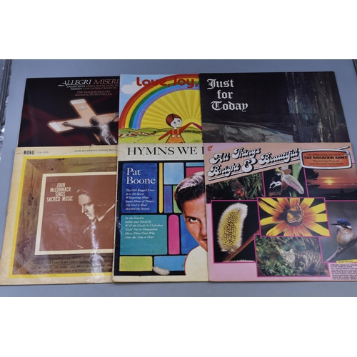 396 - Selection of Pre-Owned Vinyl LP's Folk/Religious and More To Include Lonnie Donegan, George Formby, ... 