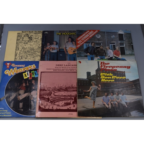 396 - Selection of Pre-Owned Vinyl LP's Folk/Religious and More To Include Lonnie Donegan, George Formby, ... 