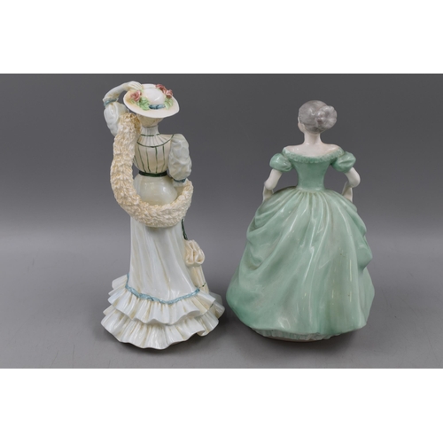 217 - Two Coalport Ceramic Lady Figures. Includes Ladies of Fashion Henrietta and Beatrice at The Garden P... 