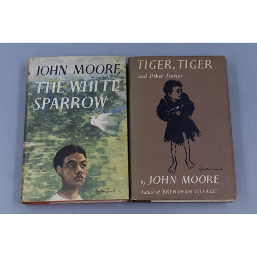 404 - Selection of Thirteen Signed John Moore Books and ephemera pertaining to John Moore with a Postcard ... 