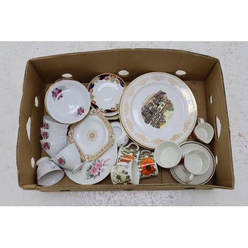 424 - A Selection of China Tea Set Pieces. Includes J&G Meakin Poppy, Ashdale, Royal Stafford and More... 