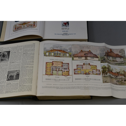 446 - Mid Century, Complete in Two Volumes, 'The Concise Household Encyclopedia' With Nearly 6000 Photogra... 