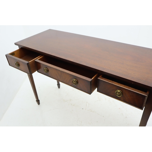 524 - Bevan Traditional Mahogany Console Table with 3 Drawers (4ft)