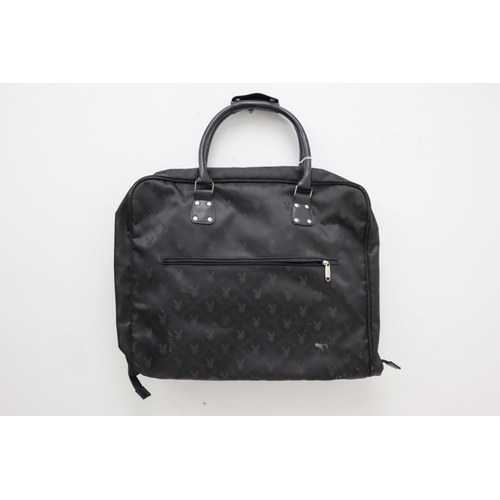 552 - A Playboy Travel Suit Bag, In Black. With Keys