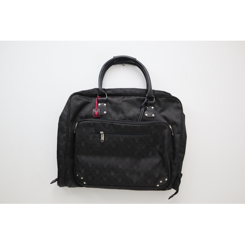 552 - A Playboy Travel Suit Bag, In Black. With Keys