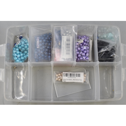 491 - Selection of Crafting and Jewellery Making Items held within 3 storage trays