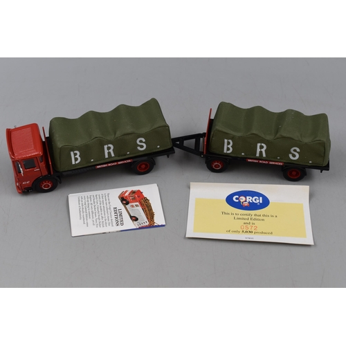 498 - Corgi Classic British Transport AEC Flatbed Truck & Trailer (97895)