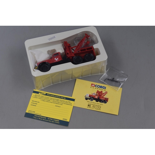 504 - Two Corgi Classics Boxed Die-Cast Vehicles including ERF V Tipper (10201) and BRS Diamond t wrecker ... 