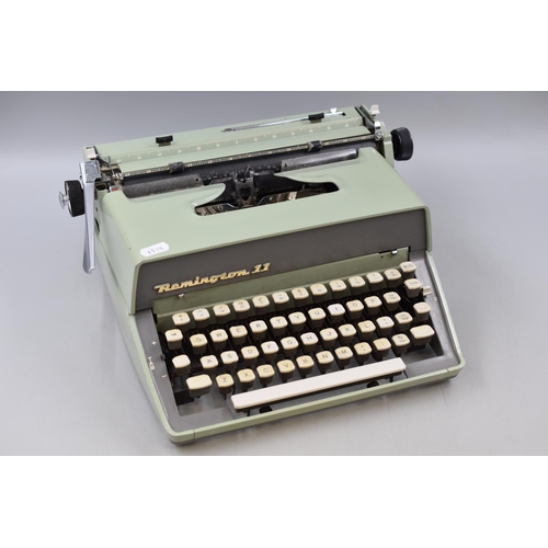 508 - Superb 1960’s Vintage Remington 11 Portable Typewriter With Case.