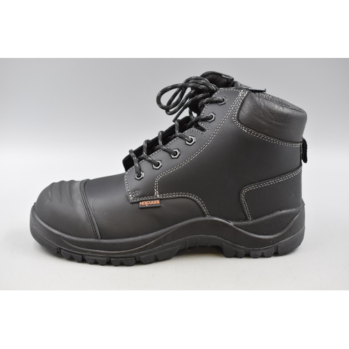 628 - A Pair of Hercules Steel Toe Safety Boots, Size 9.