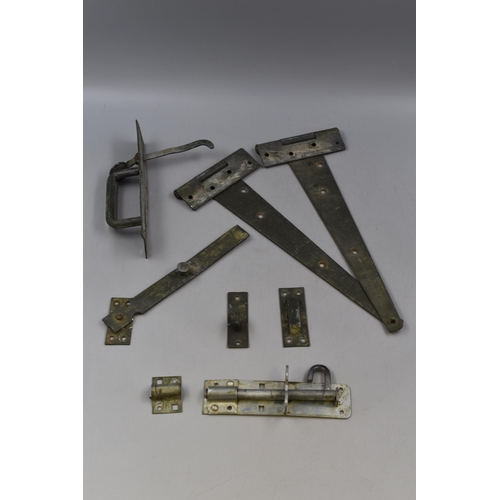 647 - Selection of Vintage Gate Fixings including Hinges, Lock, Latches and More