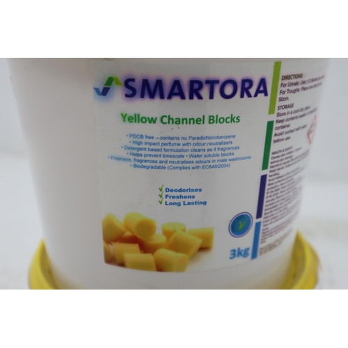 618 - Mixed Lot of New Industrial Sanitising Agents to include Two tubs of Yellow Channel Toilet Blocks an... 