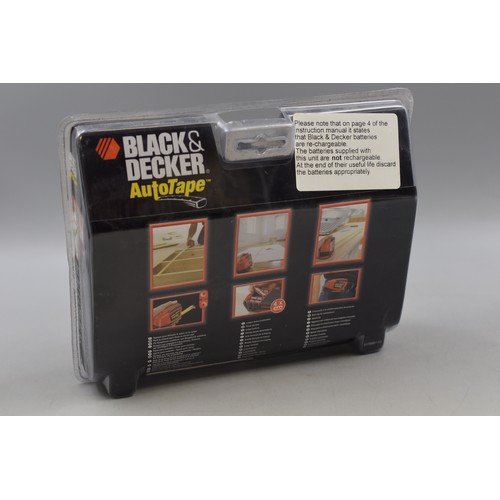 627 - A Black and Decker AutoTape, In Packaging. Untested.