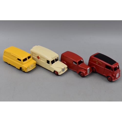 144 - Mixed Selection of Dinky Vehicles, includes 260 Royal Mail Van, Fire Engine, Austin Taxi, 255 Police... 