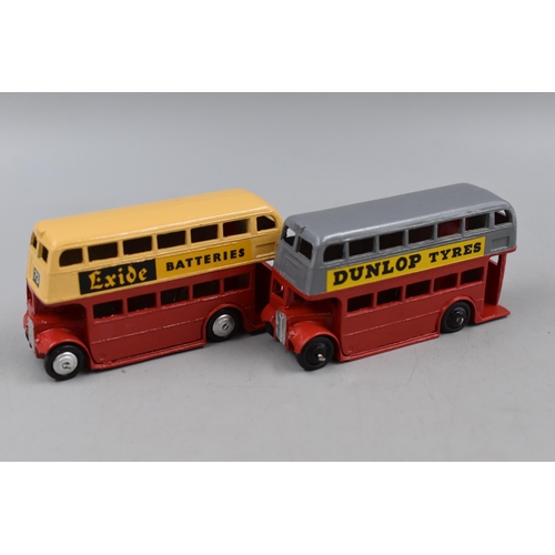 148 - Selection of Dinky Die Cast Buses, includes 290 Dunlop, 283 Boac, 280 Esso, 282 Duple, Red Dunlop Do... 