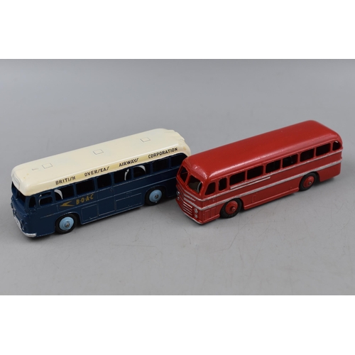 148 - Selection of Dinky Die Cast Buses, includes 290 Dunlop, 283 Boac, 280 Esso, 282 Duple, Red Dunlop Do... 