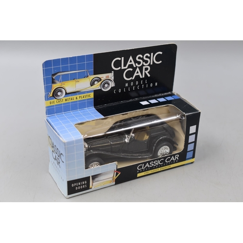 149 - A Full Set of Six Boxed Die Cast Classic Car Model Collection Cars