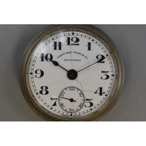 75 - West End Watch Company Secundus Pocket Watch (Working)