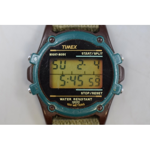 98 - Selection of 4 Digital Watches including infantry, Polar, Timex and More