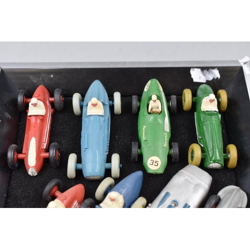 134 - Mixed Selection of Vintage Dinky Race Cars, includes 23E Speed of The Wind, 23S Streamlined Race Car... 