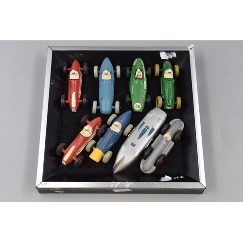 134 - Mixed Selection of Vintage Dinky Race Cars, includes 23E Speed of The Wind, 23S Streamlined Race Car... 