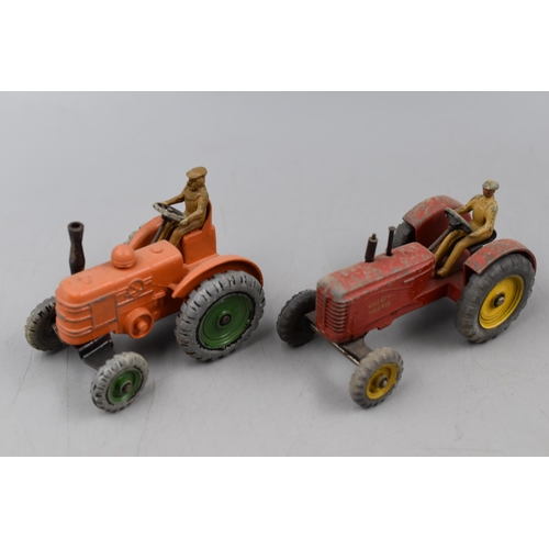 138 - Selection of Dinky Toys Play Worn Farming and Agricultural Toys, includes Farm Trailer, 301 Orange F... 