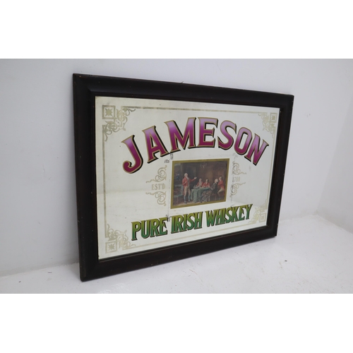 350 - A Large Vintage Jameson Pure Irish Whiskey Advertising Mirror, Approx 26