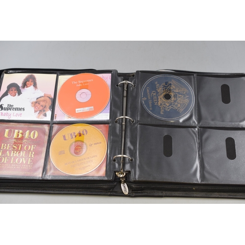 459 - Emtec CD Case Containing approx 112 Discs including Status Quo, The Beach Boys, Meat loaf and lots M... 