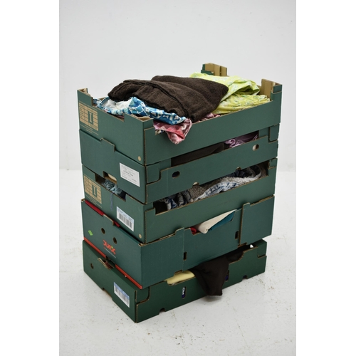 750 - Five Boxes of Assorted Women's Clothing Items.