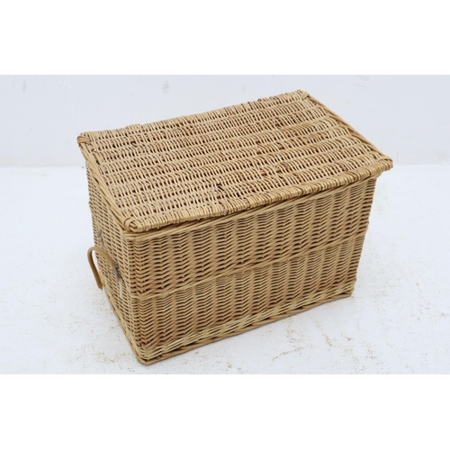 743 - Large Wicker Linen/Storage Basket approx 24