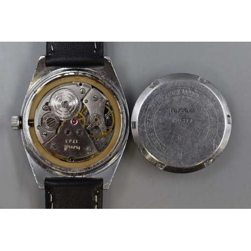 61 - hmt Abinash Parashock 17 Jewels Mechanical Wrist Watch (Working)