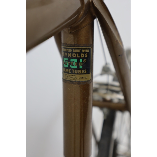 626 - Vintage 1979 Carlton Corsair Lightweight Touring Racing Bike 14 Gears, Suede Covered Seat, Bottle ho... 