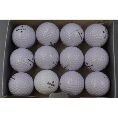 699 - Two Pairs of Golf Shoes and A Selection of Golf Balls. Includes Adidas (Size 6.5), Footjoy (Size Unk... 