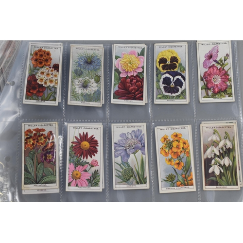 194 - A 1933 Full Set of 50 Wills 'Garden Flowers' Cigarette Cards.