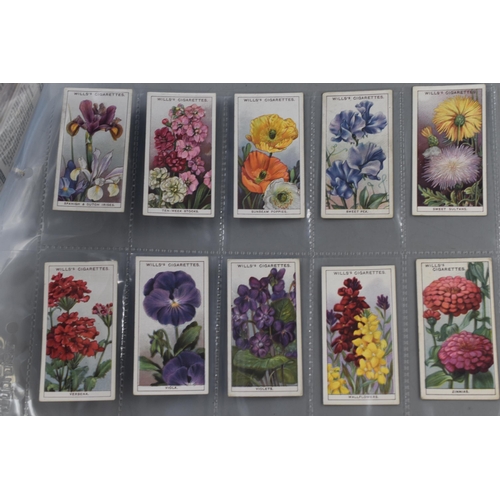 194 - A 1933 Full Set of 50 Wills 'Garden Flowers' Cigarette Cards.