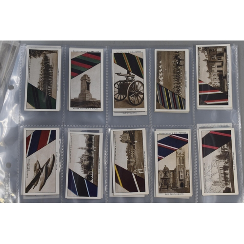 195 - A 1934 Full Set of 50 Churchmans 'Well-Known Ties' Cigarette Cards.