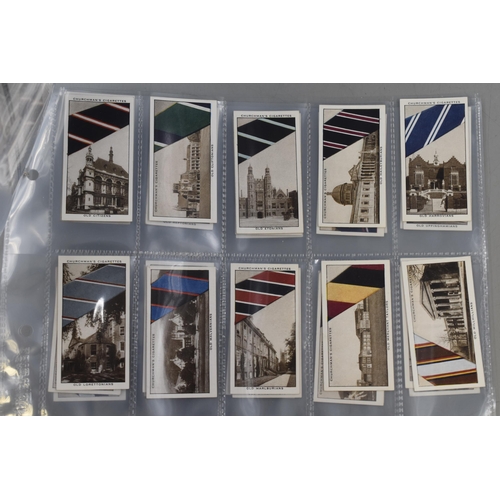 195 - A 1934 Full Set of 50 Churchmans 'Well-Known Ties' Cigarette Cards.