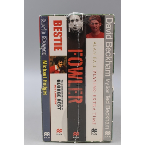 384 - A Sealed 'Back of The Net' Footballers Biographies Box Set. Includes Robbie Fowler, George Best, Dav... 