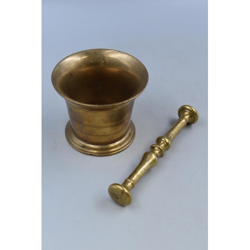 1 - Bronze 18th Century Mortar and Pestle (4.5