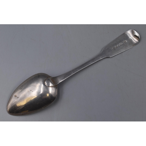 18 - Antique Hallmarked Chester Georgian Silver Serving Spoon. Approx. Length 21cm