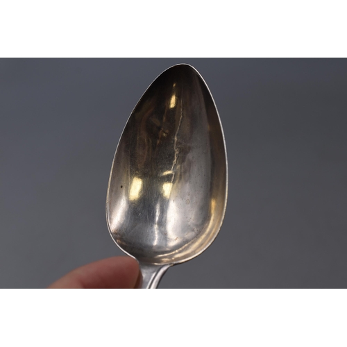 18 - Antique Hallmarked Chester Georgian Silver Serving Spoon. Approx. Length 21cm