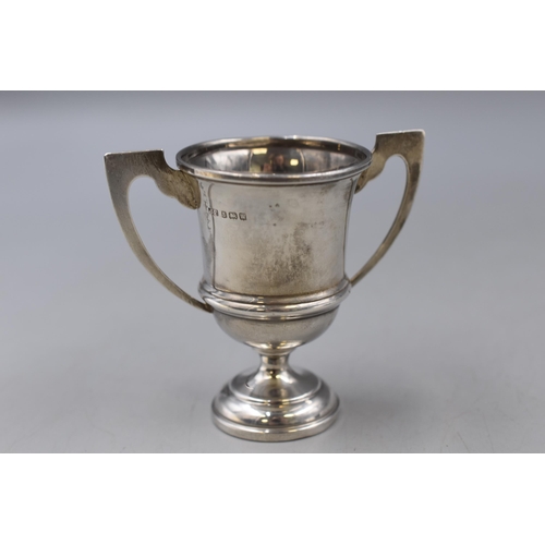 19 - Hallmarked Birmingham Silver Trophy, Awarded to Eileen Oliver, Shute School High Jump July 1947 - 19... 