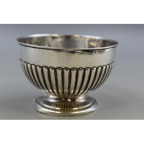 24 - Antique Silver Edwardian Hallmarked Birmingham Silver Pedestal Bowl. Approx. Height 7cm. Circa 1906